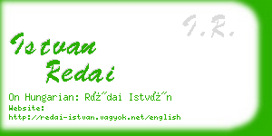 istvan redai business card